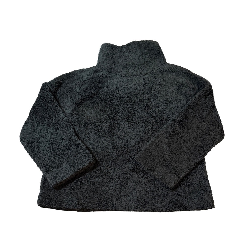 Gap Gapbody Size XL Fleece Black Turtleneck Sherpa Sweatshirt Pullover Cozy Soft